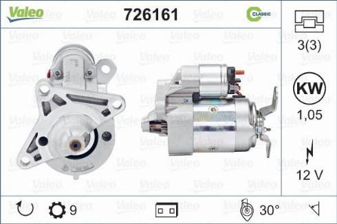 Valeo 726161 - Marş Dinamosu parcadolu.com