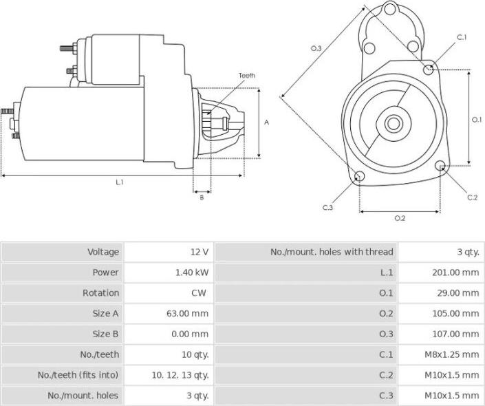 Valeo TS12E9 - Marş Dinamosu parcadolu.com