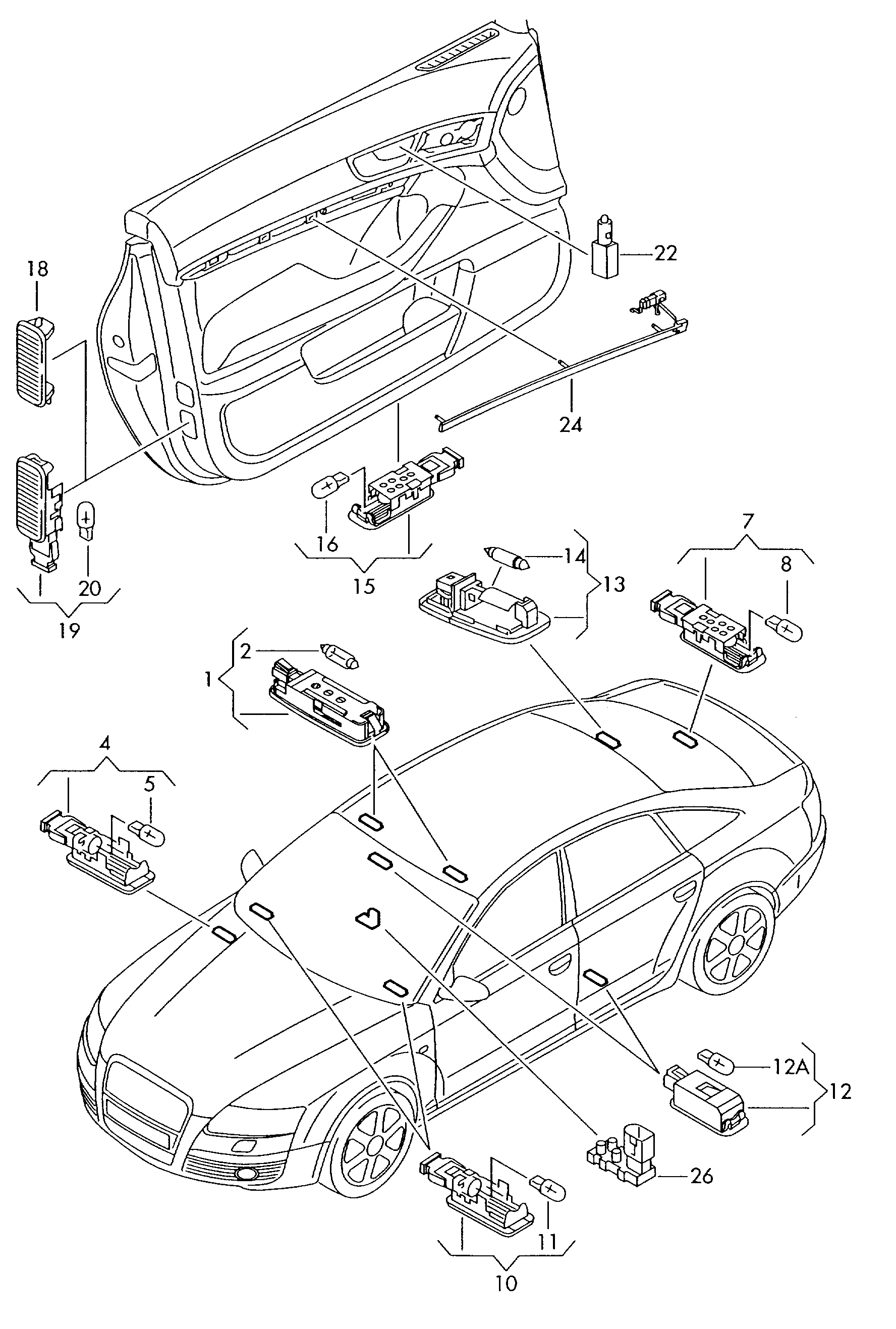 VAG 8D0947411 - Ampul parcadolu.com