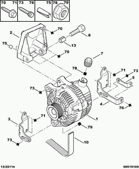 PEUGEOT 5705 6C - Alternatör parcadolu.com