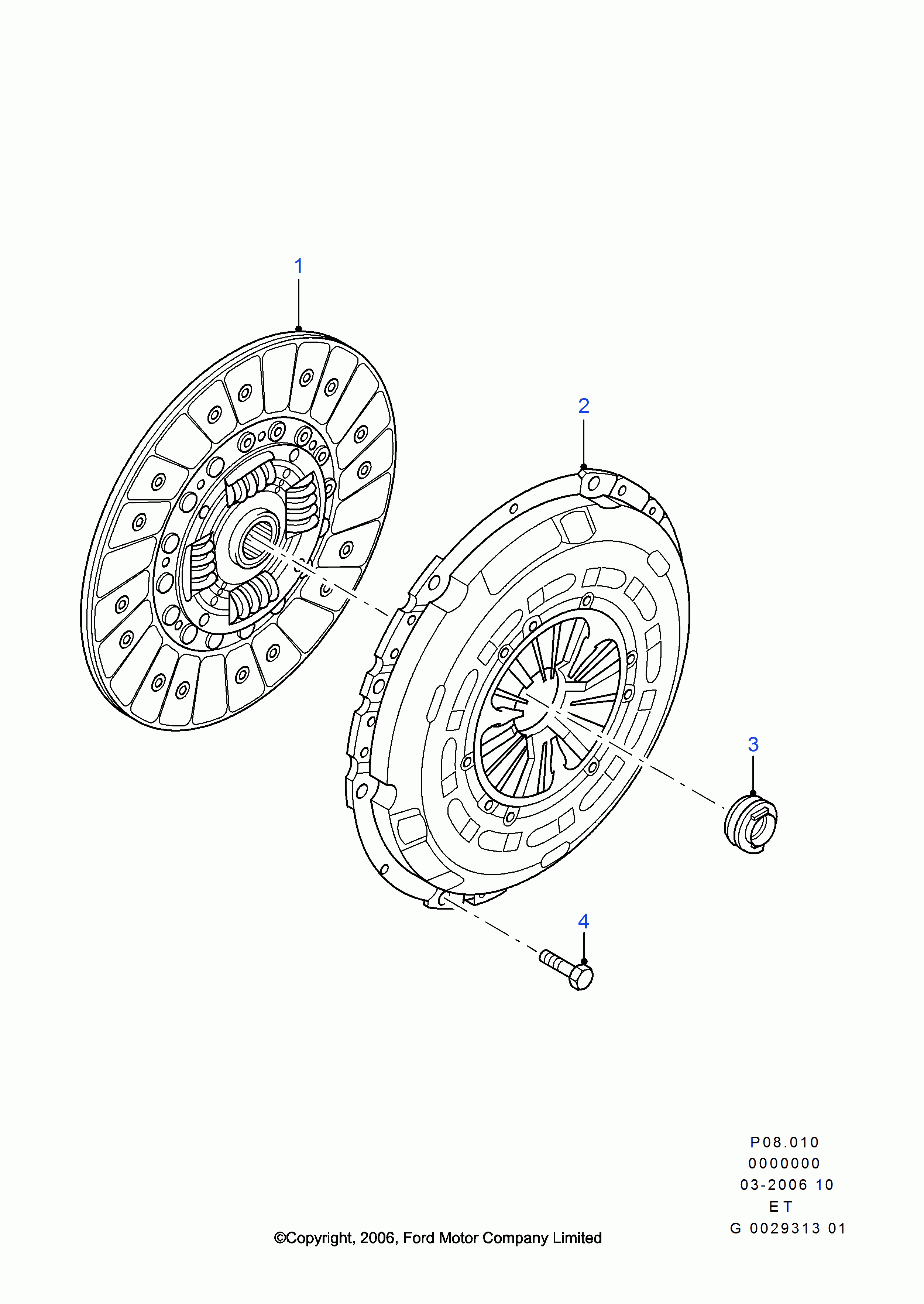 FORD 4637199 - Debriyaj Rulmanı / Bilyası parcadolu.com