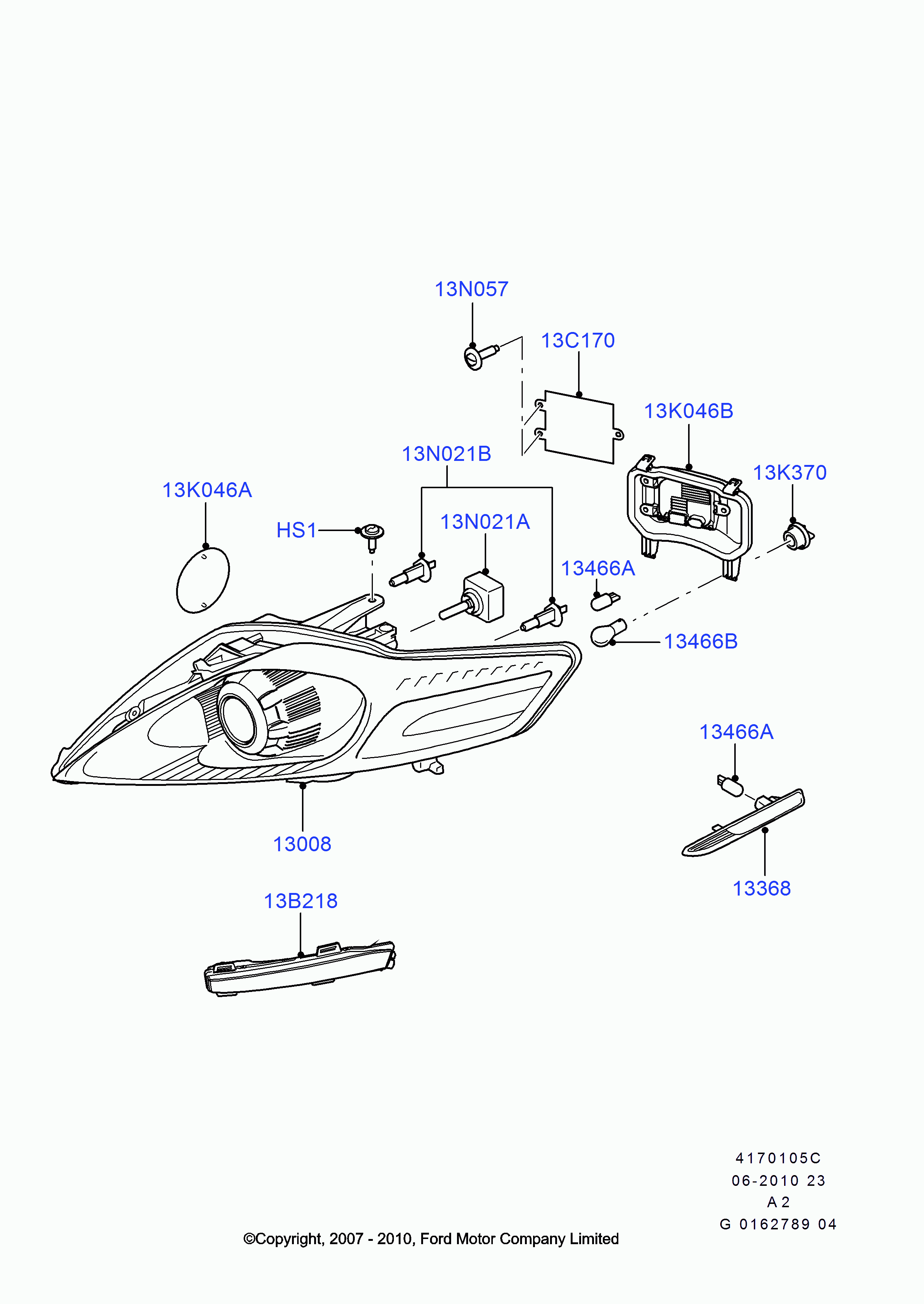 FORD 4 599 268 - Far Ampul parcadolu.com