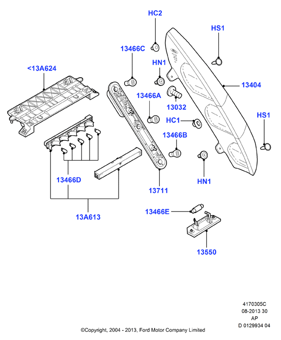 FORD 4502331 - Plaka Aydınlatması parcadolu.com