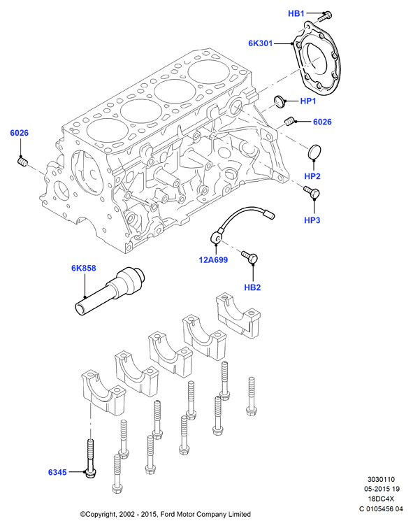 FORD 1 132 002 - Vuruntu Sensörü parcadolu.com