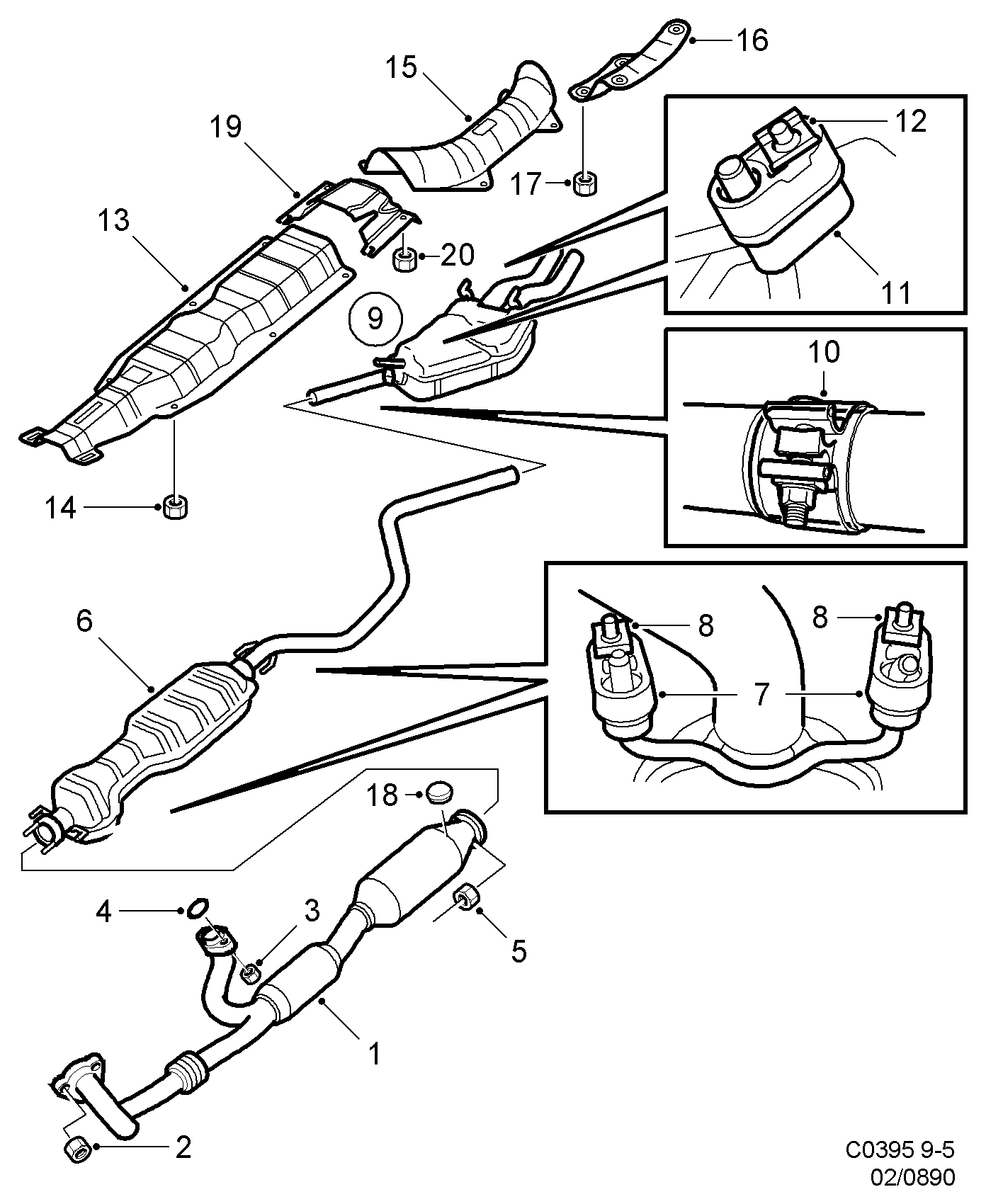 FIAT 4574539 - Egzoz Lastiği parcadolu.com