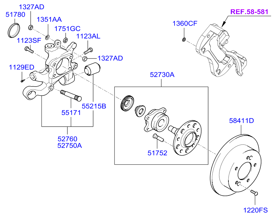 Hyundai 584113K110 - Fren Diski parcadolu.com