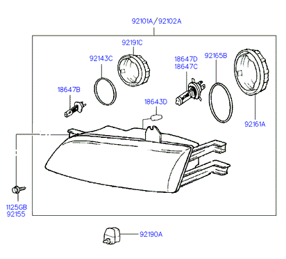 Hyundai 1864755009E - Ampul, dönüş farı parcadolu.com