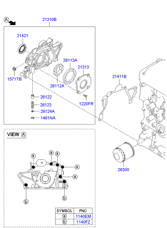 Hyundai 26300-02750 - Yağ filtresi parcadolu.com