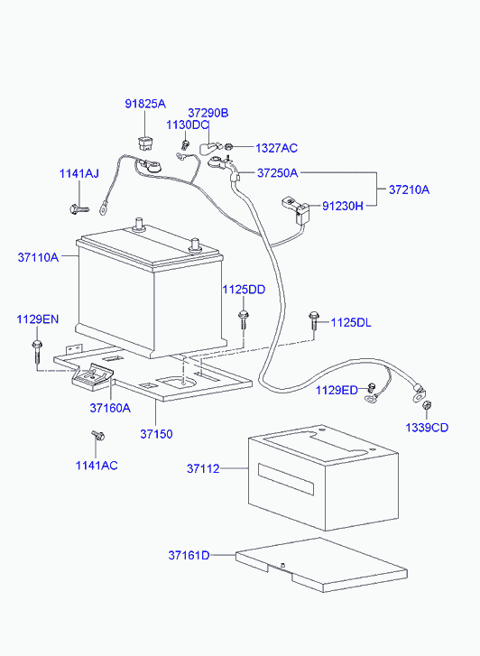 Hyundai 371101C200 - Akü parcadolu.com