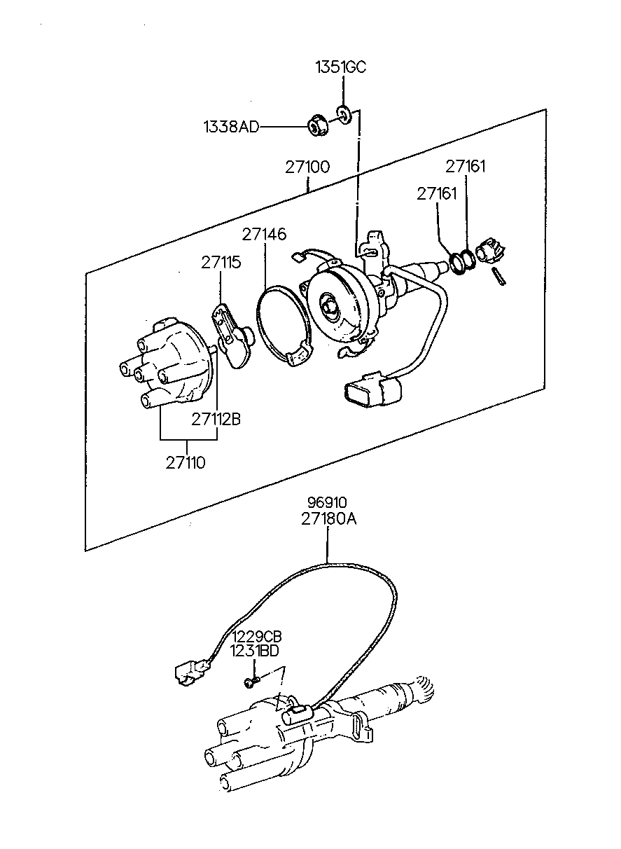 Hyundai 27110-32810 - Distribütör Kapağı parcadolu.com