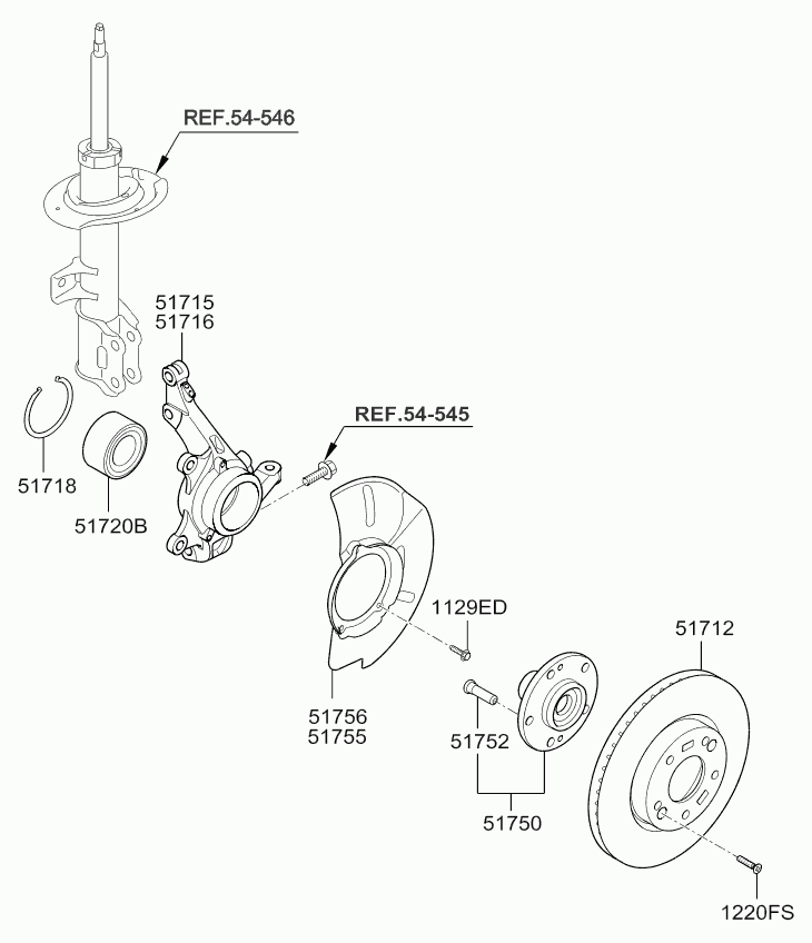 Hyundai 51720-38110 - Teker Rulmanı, Seti parcadolu.com