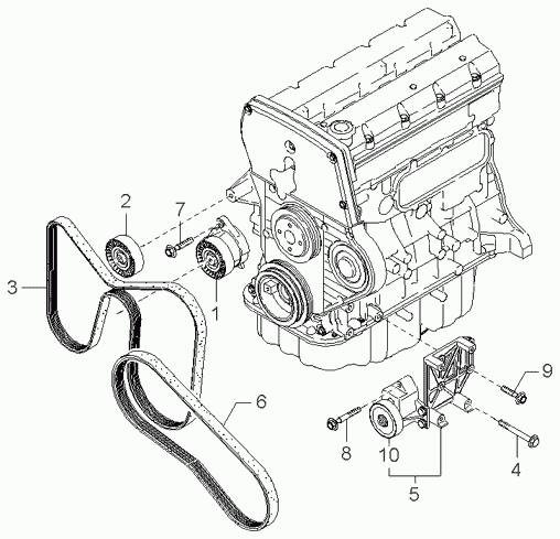 Hyundai 0K552-15-909 - Kanallı V kayışı parcadolu.com