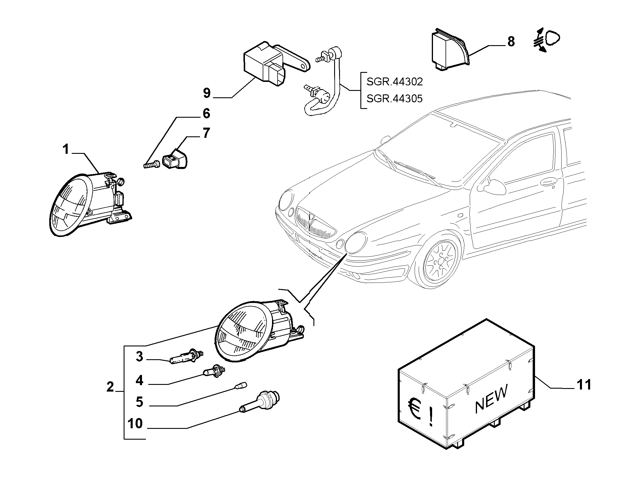 FIAT 14144192 - Ampul, okuma lambası parcadolu.com