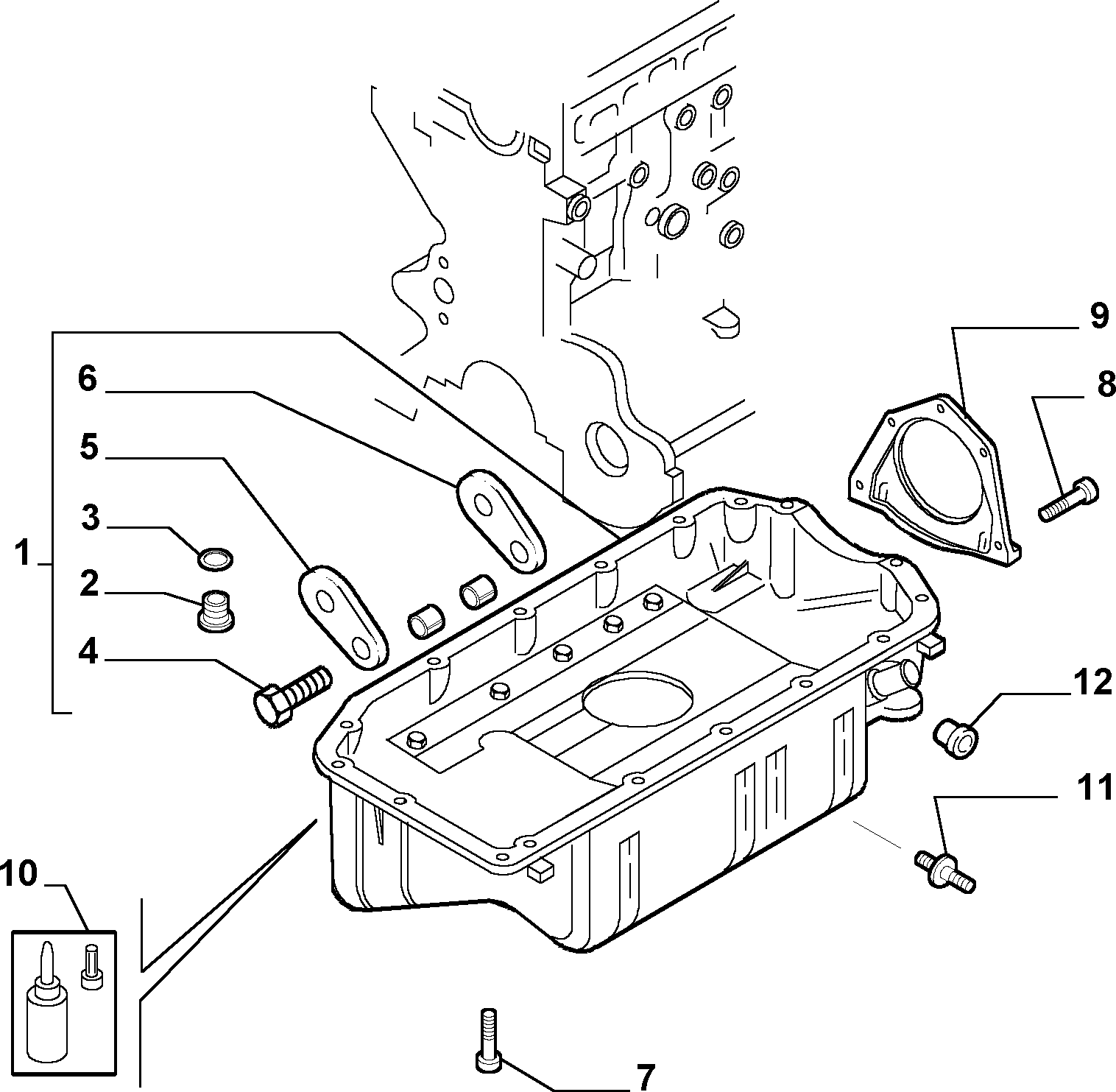 FIAT 10261660 - Conta, yağ boşaltma tapası parcadolu.com