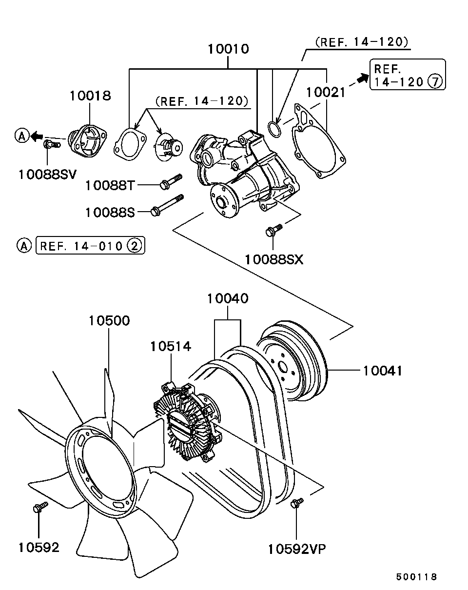 Hyundai MD972001 - Devirdaim Su Pompası parcadolu.com