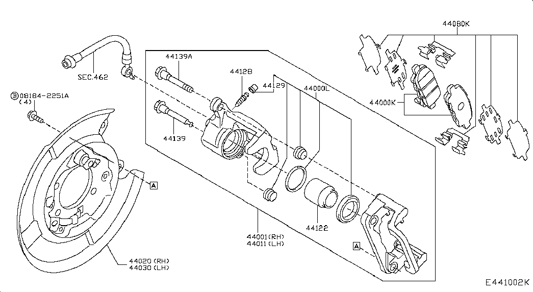 RENAULT D40603NK0A - Fren Balata Seti, Diskli Fren parcadolu.com