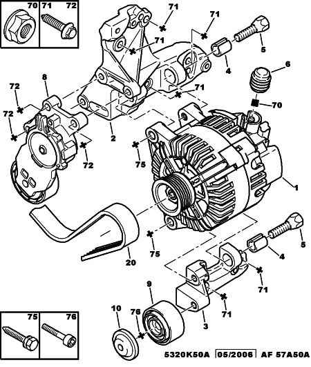 PEUGEOT 5751.86 - Alternatör Gergi Rulmanı parcadolu.com