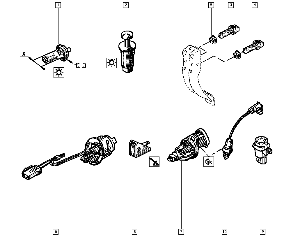 RENAULT 77 00 781 615 - Debriyaj Pedal Müşürü parcadolu.com