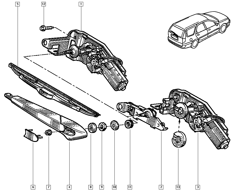 RENAULT 7701045747 - Silecek süpürgesi parcadolu.com