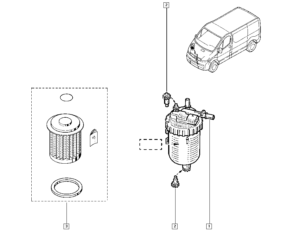 RENAULT 77 01 206 928 - Yakıt Filtresi parcadolu.com