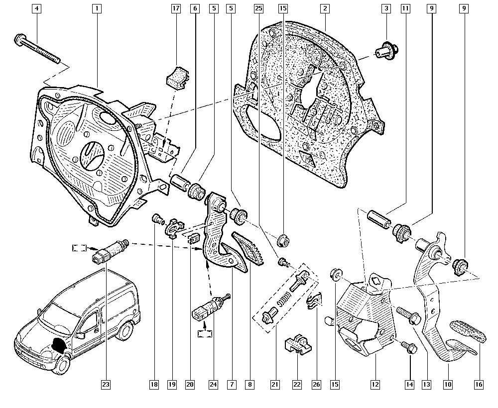 RENAULT 82 00 183 752 - Pedal Kaplaması, Lastiği parcadolu.com