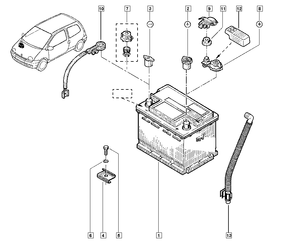 RENAULT 7711238596 - Akü parcadolu.com