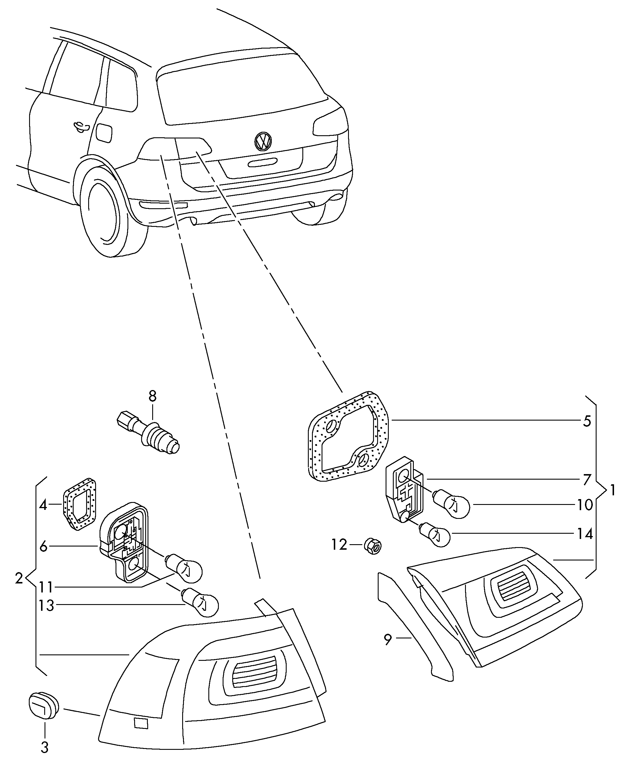 VW N 102 564 07 - Ampul, Sinyal Lambası parcadolu.com