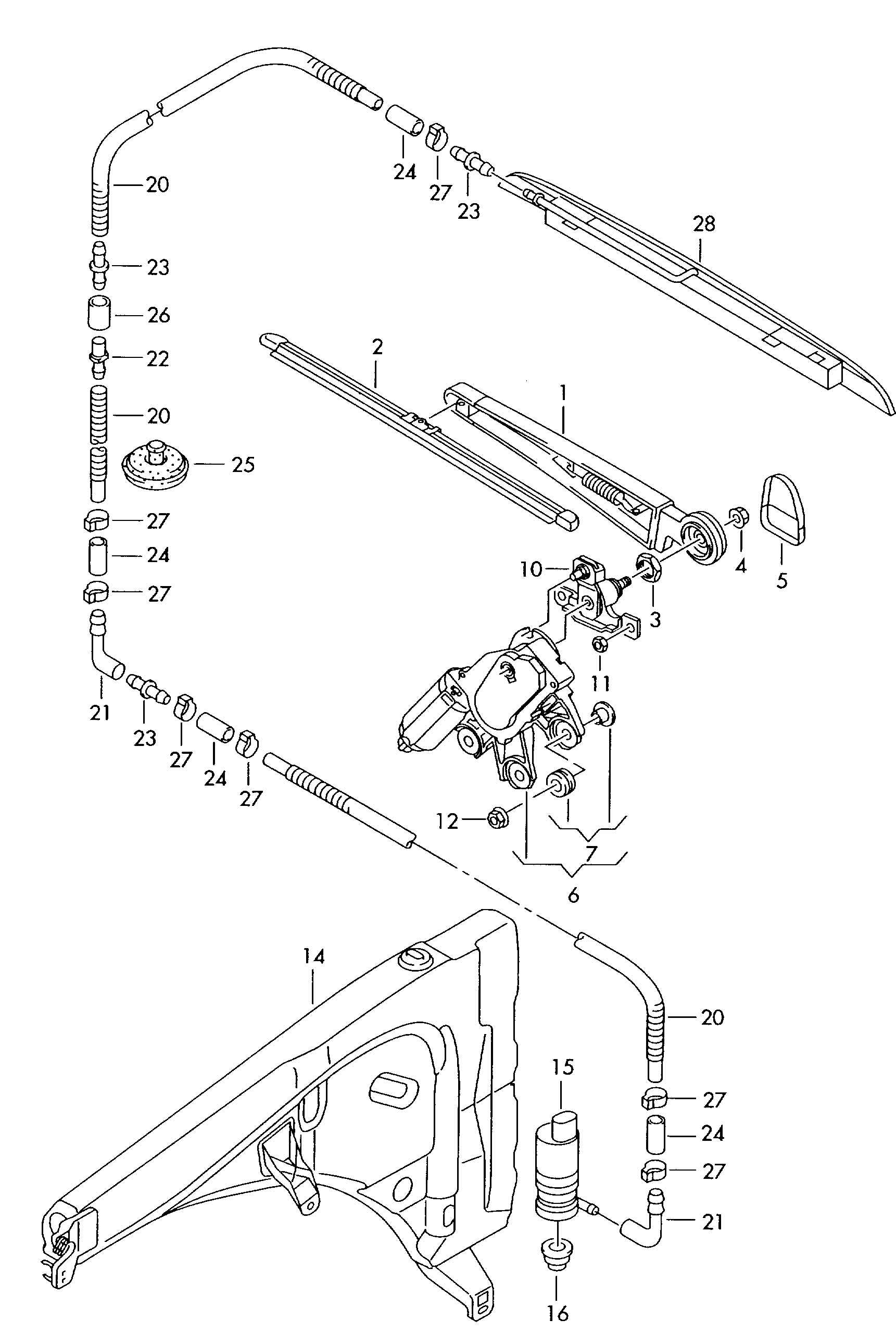 VW 7L6 955 707A - Silecek Kolu parcadolu.com