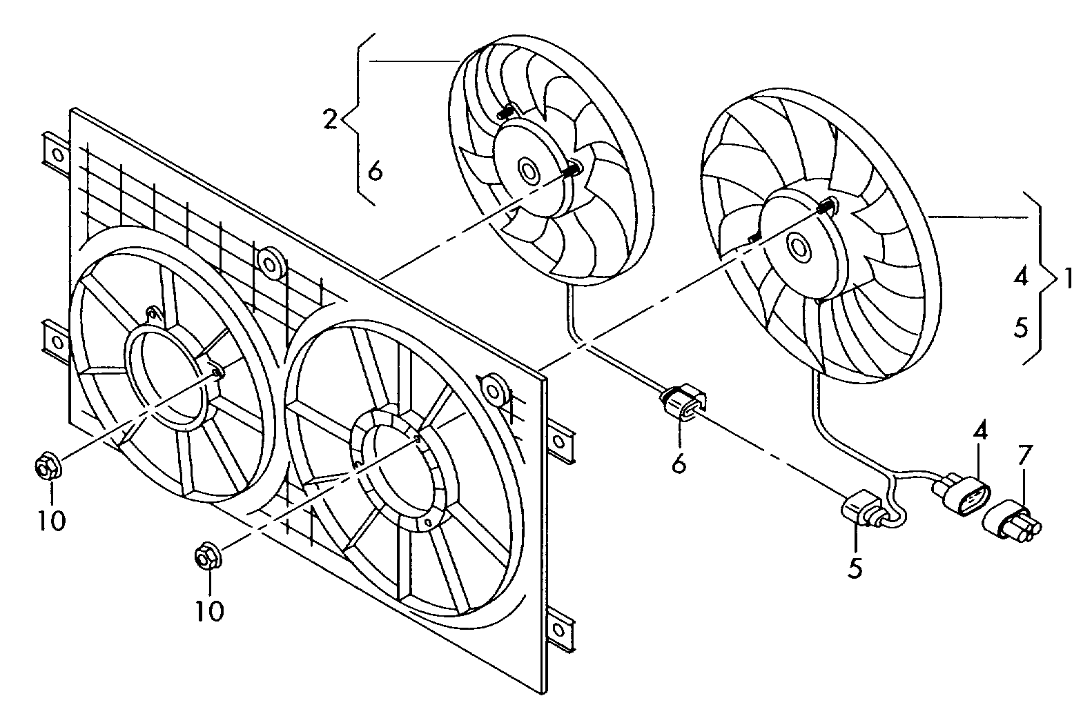 VW 1K0 959 455 ES - Fan Motoru, Motor Soğutması parcadolu.com