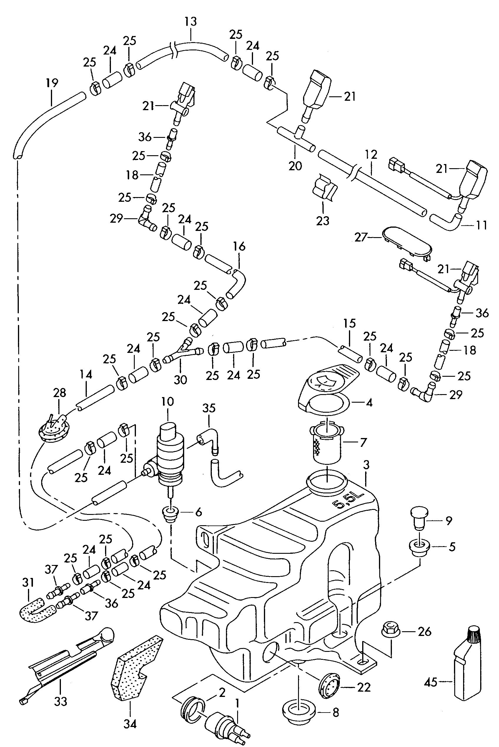 VW 1T0 955 651 - Cam Suyu Pompası parcadolu.com