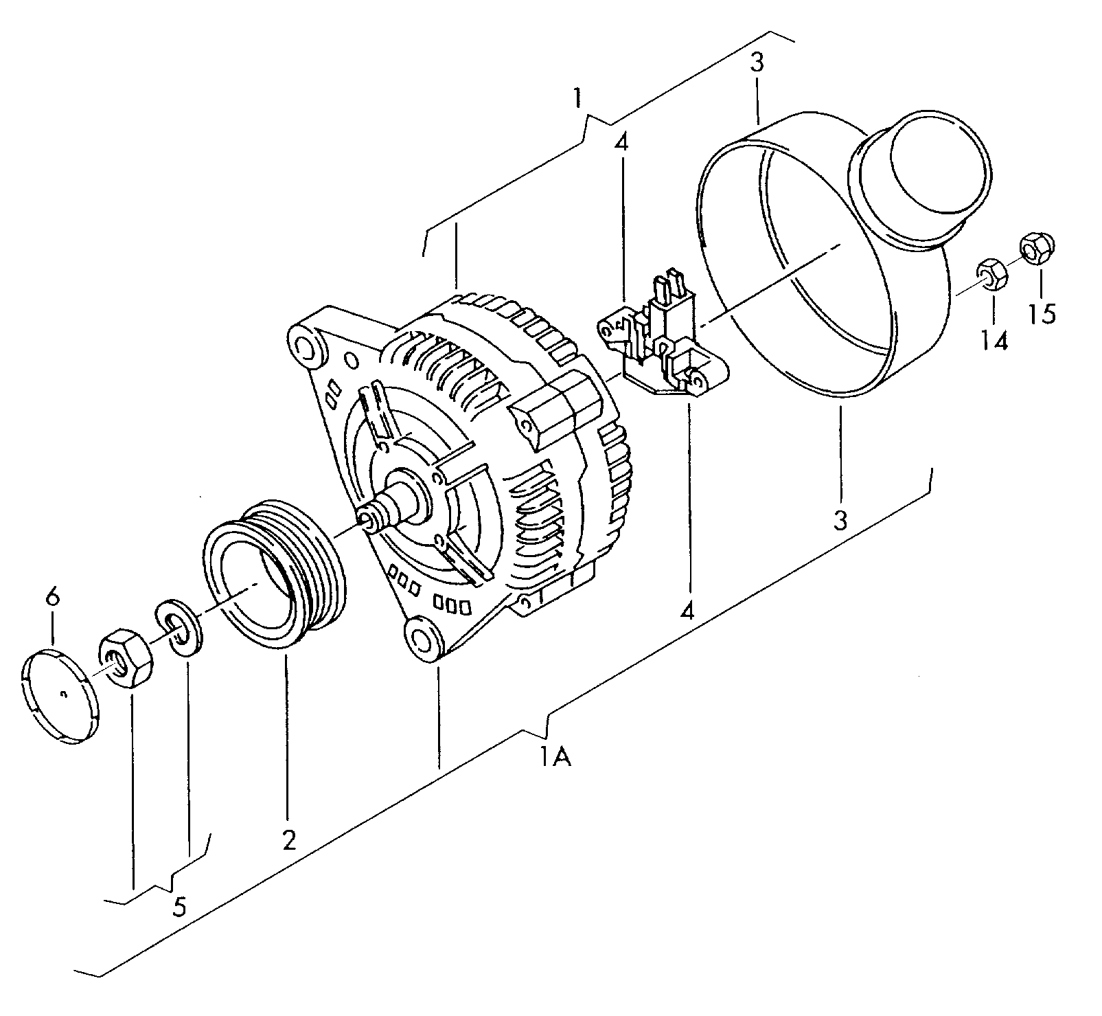 VAG 022903119A - Alternatör Kasnağı parcadolu.com